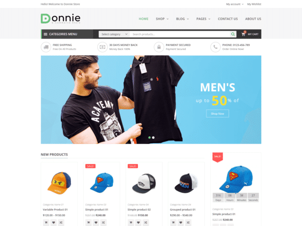 WooCommerce Verkkokauppa - Donnie