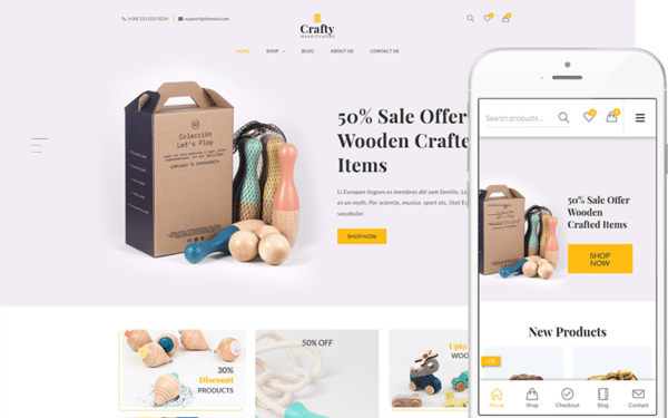 WooCommerce Verkkokauppa – Crafty