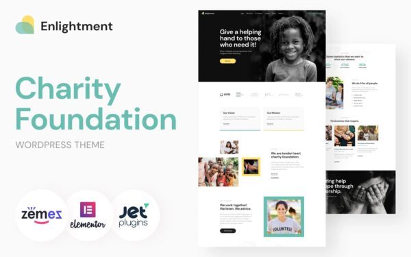 WordPress kotisivut - Charity Foundation