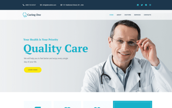 WordPress Kotisivut – Caring Doc - Medical services
