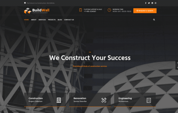 WordPress Kotisivut – BuildWall Corporate
