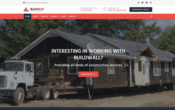 WordPress Kotisivut – BuildWall House Moving 2