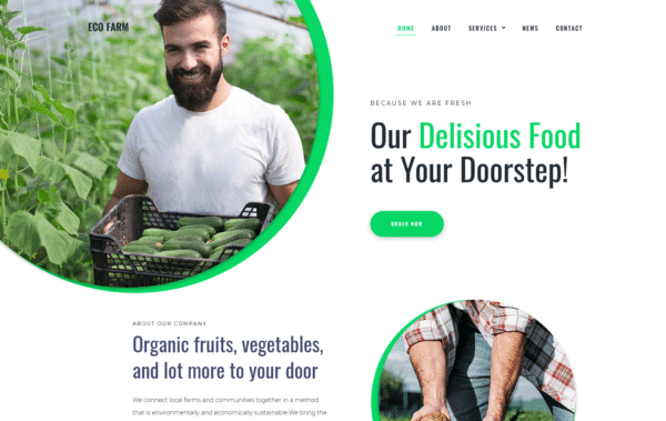 WordPress Kotisivut – Monstroid Eco Farm