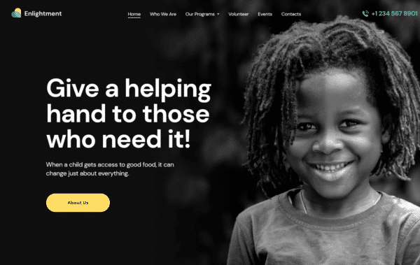 WordPress Kotisivut – Enlightment - Charity