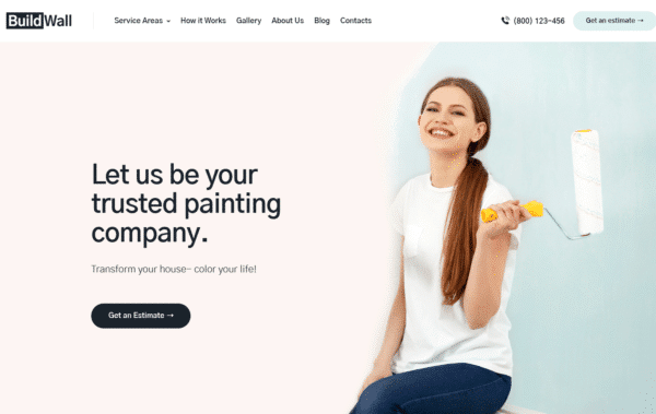 WordPress Kotisivut – BuildWall Painting Company