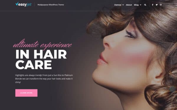 WordPress Kotisivut – EasyJet Beauty Salon