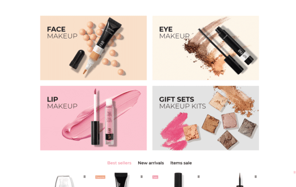 WordPress Kotisivut – Chantalle Cosmetics Store