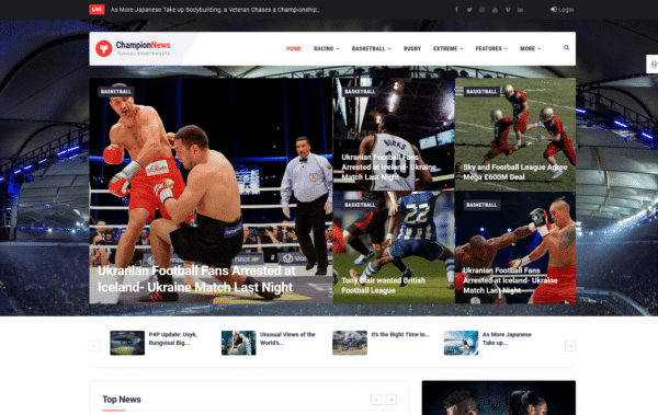WordPress Kotisivut – 24.Storycle Sports