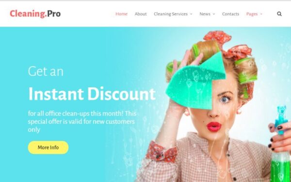 WordPress Kotisivut – CleaningPro