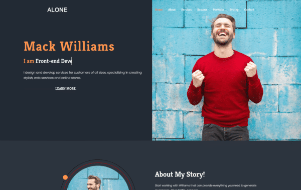 WordPress Kotisivut – Alone Dark