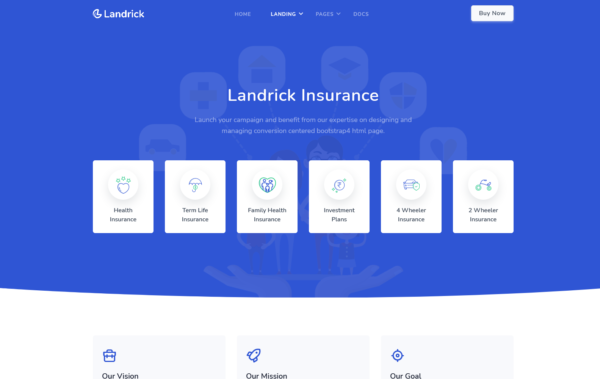 WordPress Kotisivut – Landrick Insurance