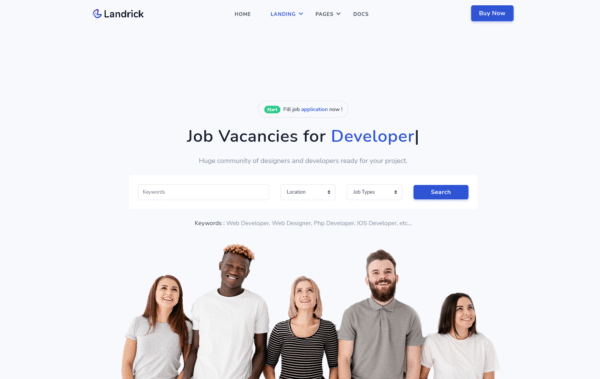 WordPress Kotisivut – Landrick Job