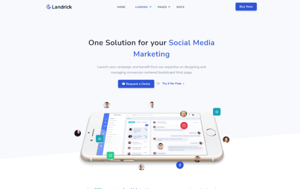 WordPress Kotisivut – Landrick Social Marketing