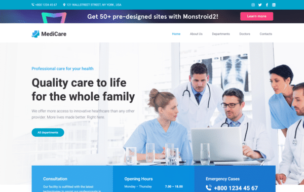 WordPress Kotisivut – MediCare